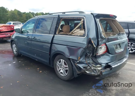 2006 Honda Odyssey Ex z USA, uszkodzony, nr VIN 5FNRL38406B402988